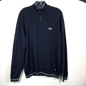 NWOT Hugo boss half zip sweater